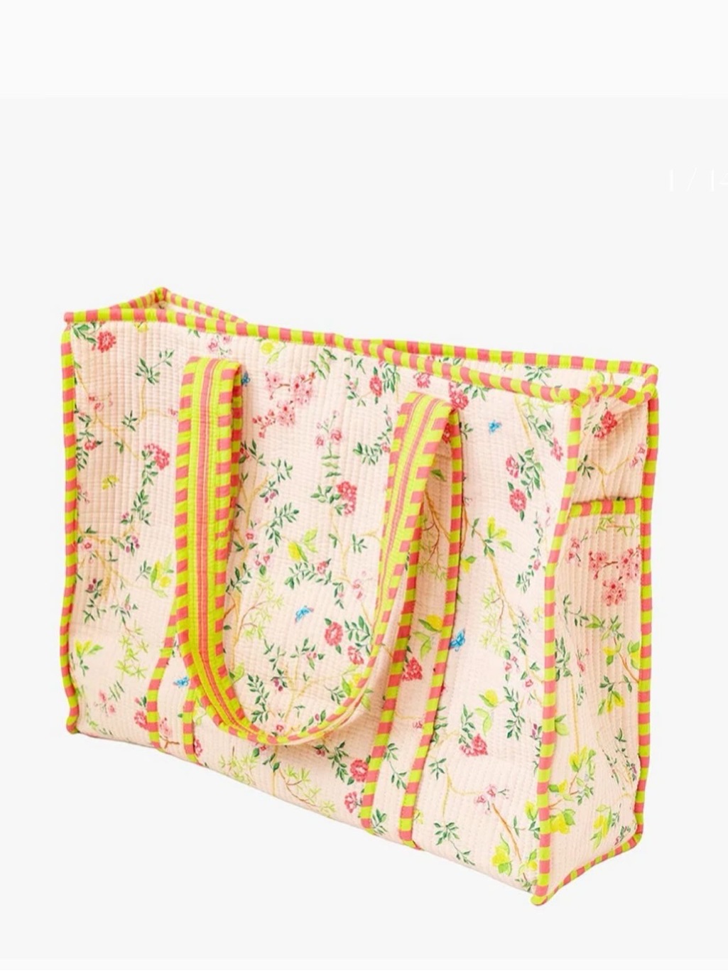 Catherine Cartie Quilted Tote Bag - Amalfi Floral